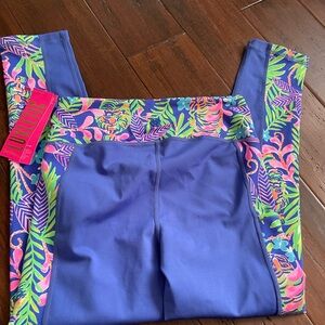 NWT Lilly Pulitzer Weekender Mid Rise Midi Borealis Blue How You Like Me Prowl S